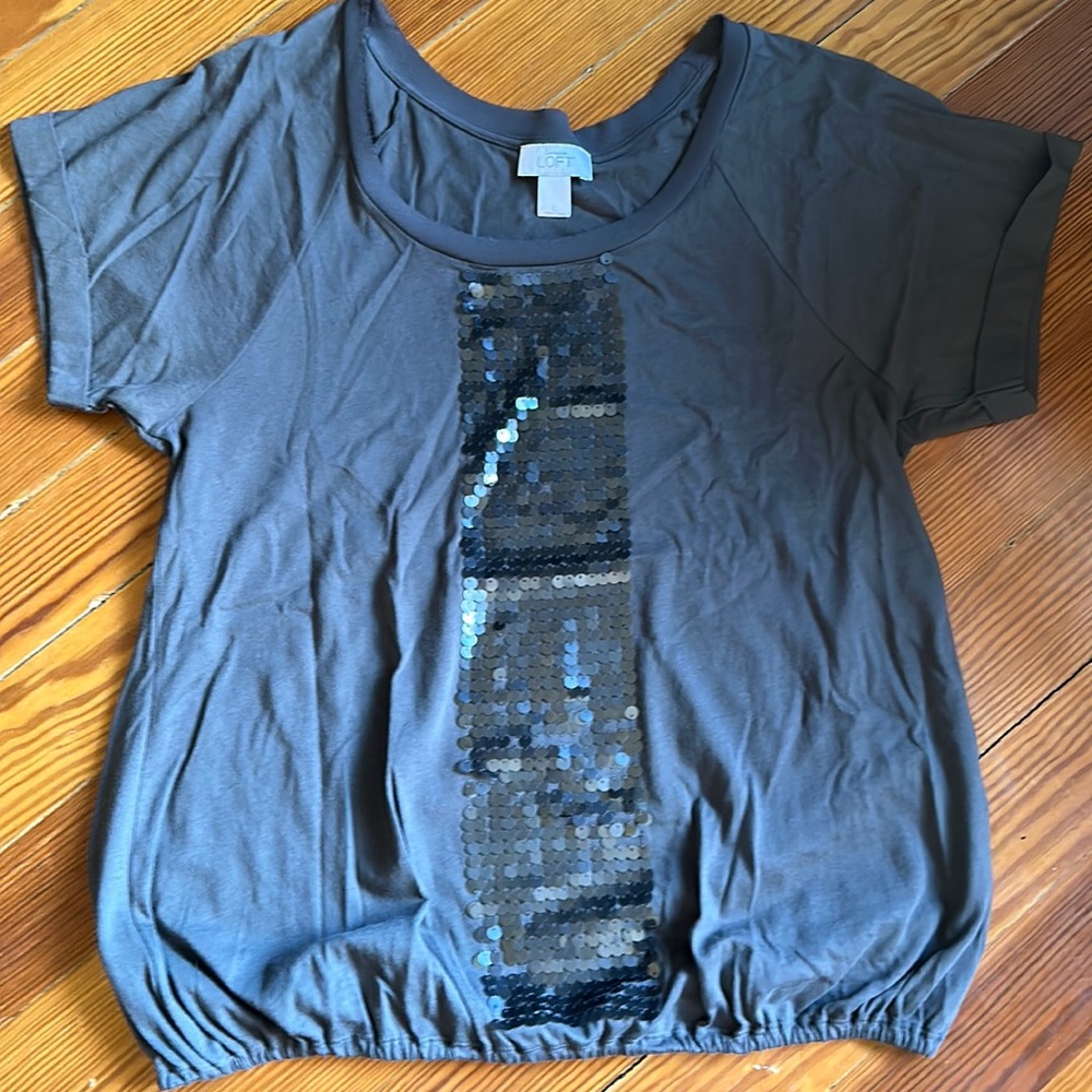 Ann Taylor LOFT women’s LARGE sequin top